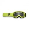 GOGLE MOTOCYKLOWE JUNIOR FOX MAIN CORE FLUO YELLOW YOS